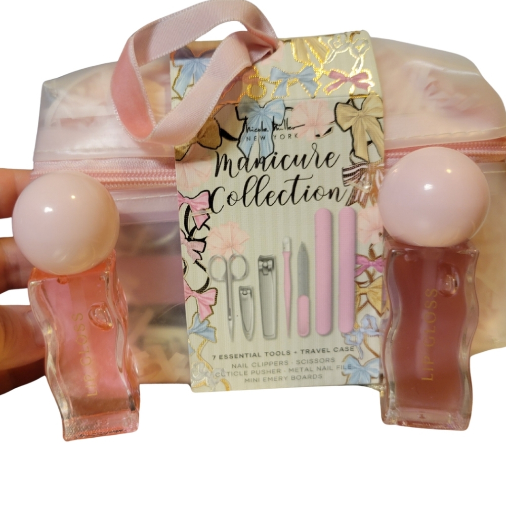 Manicure Collection Set with Pink Lip Gloss All Brand New Never Used